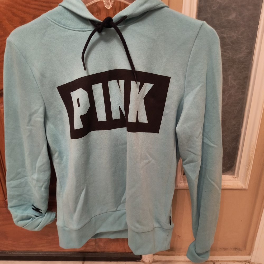Victoria's Secret Pink Light Blue Hoodie